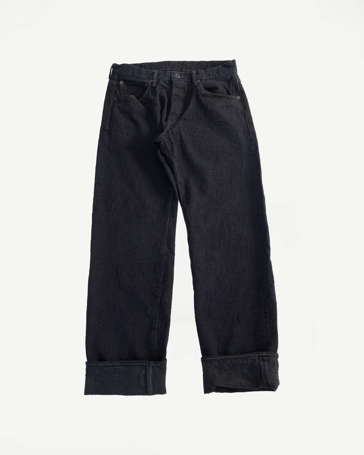 277BUM-KR - 17oz Bumpy Denim Kuro - Just Right Straight