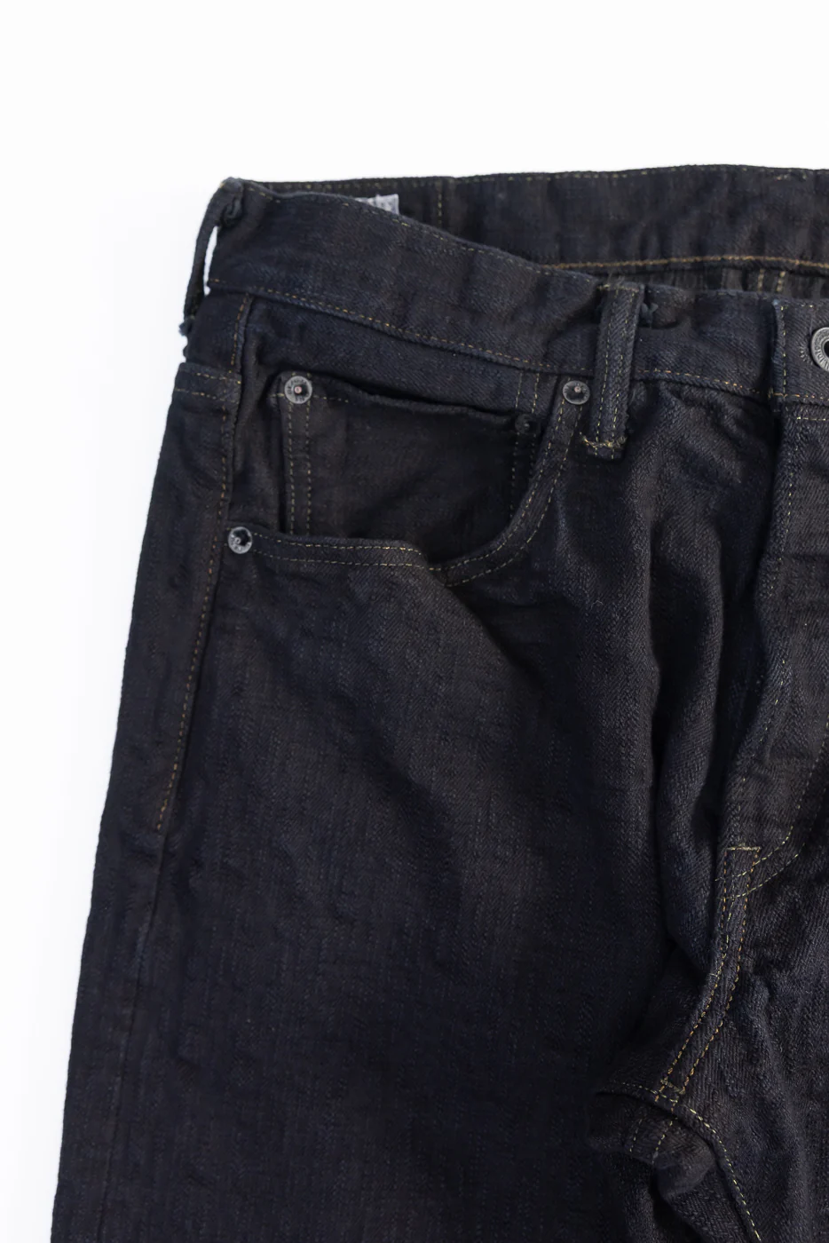 277BUM-KR - 17oz Bumpy Denim Kuro - Just Right Straight - Image 4