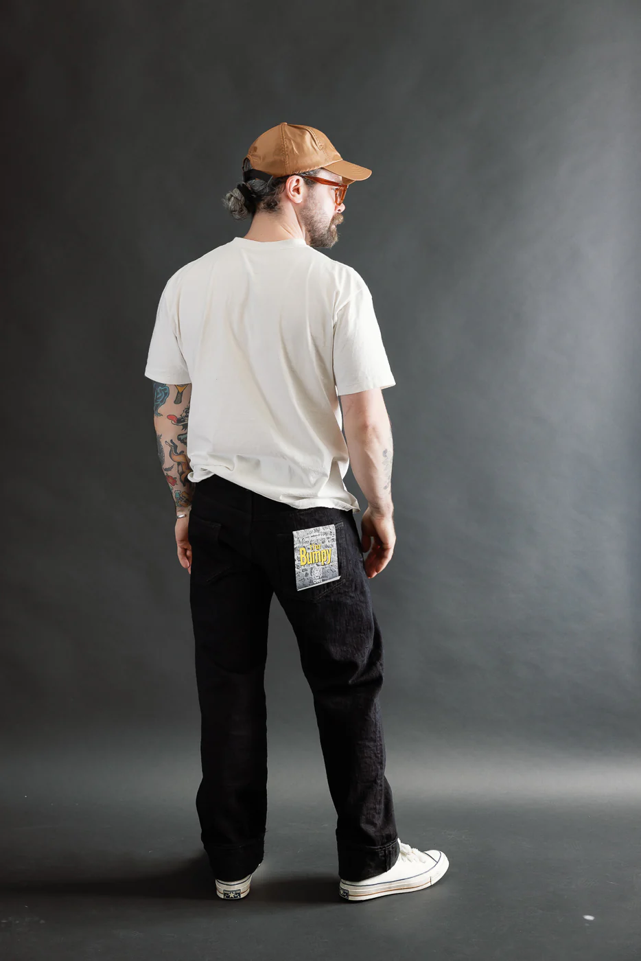 277BUM-KR - 17oz Bumpy Denim Kuro - Just Right Straight - Image 9