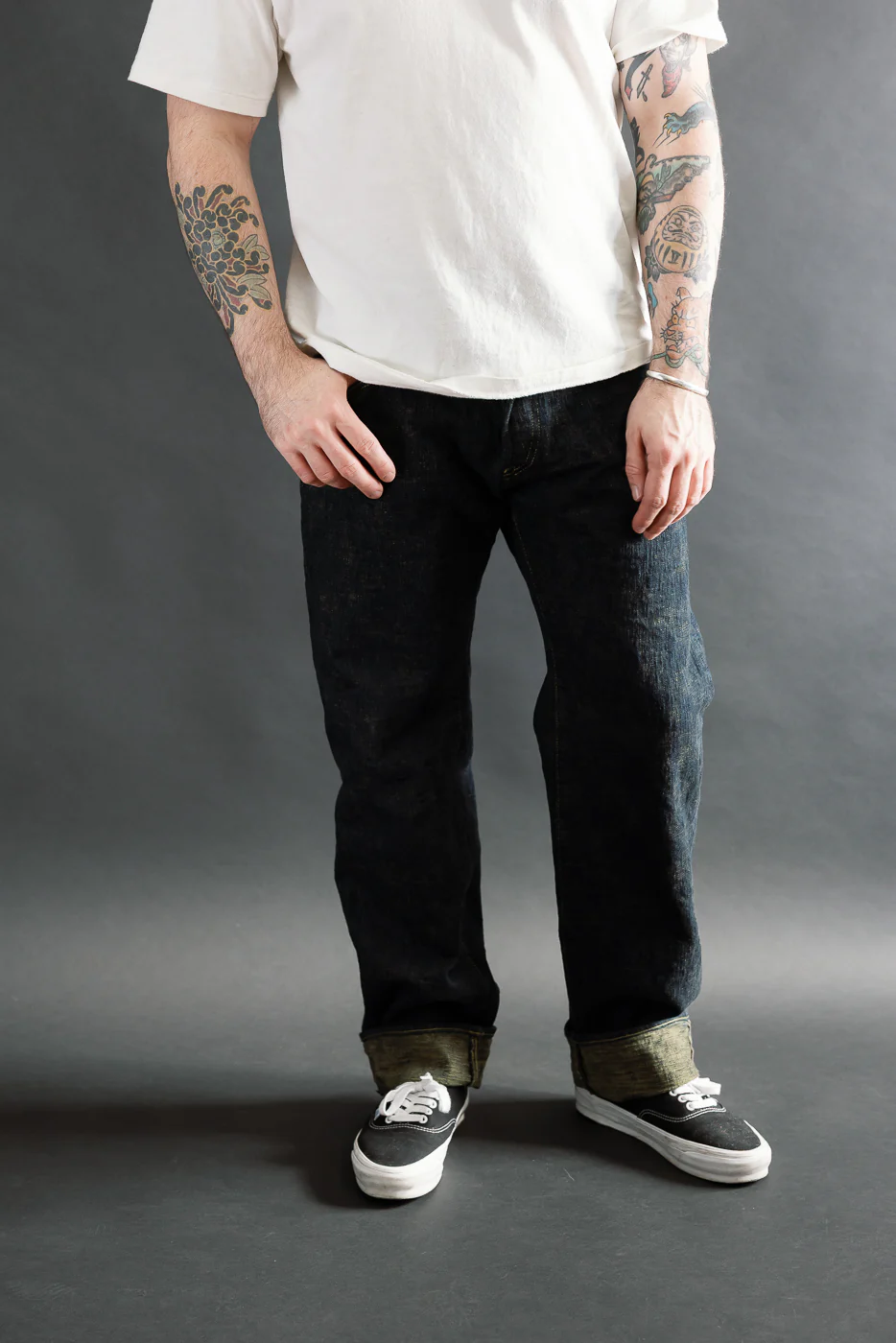 277BUM-KS - 17oz Bumpy Denim Kusaki - Just Right Straight - Image 15
