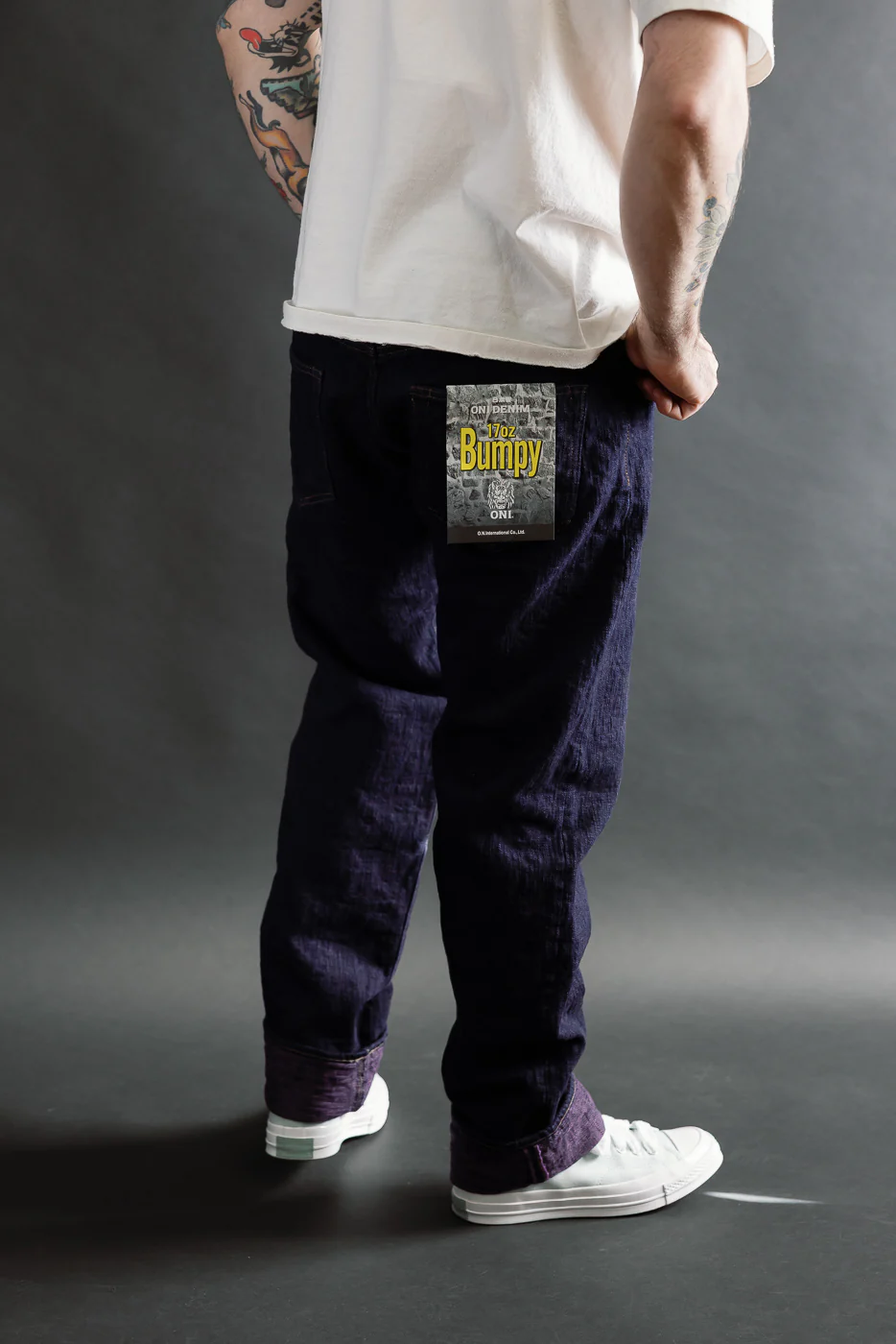 277BUM-MU - 17oz Bumpy Denim Murasaki - Just Right Straight - Image 12