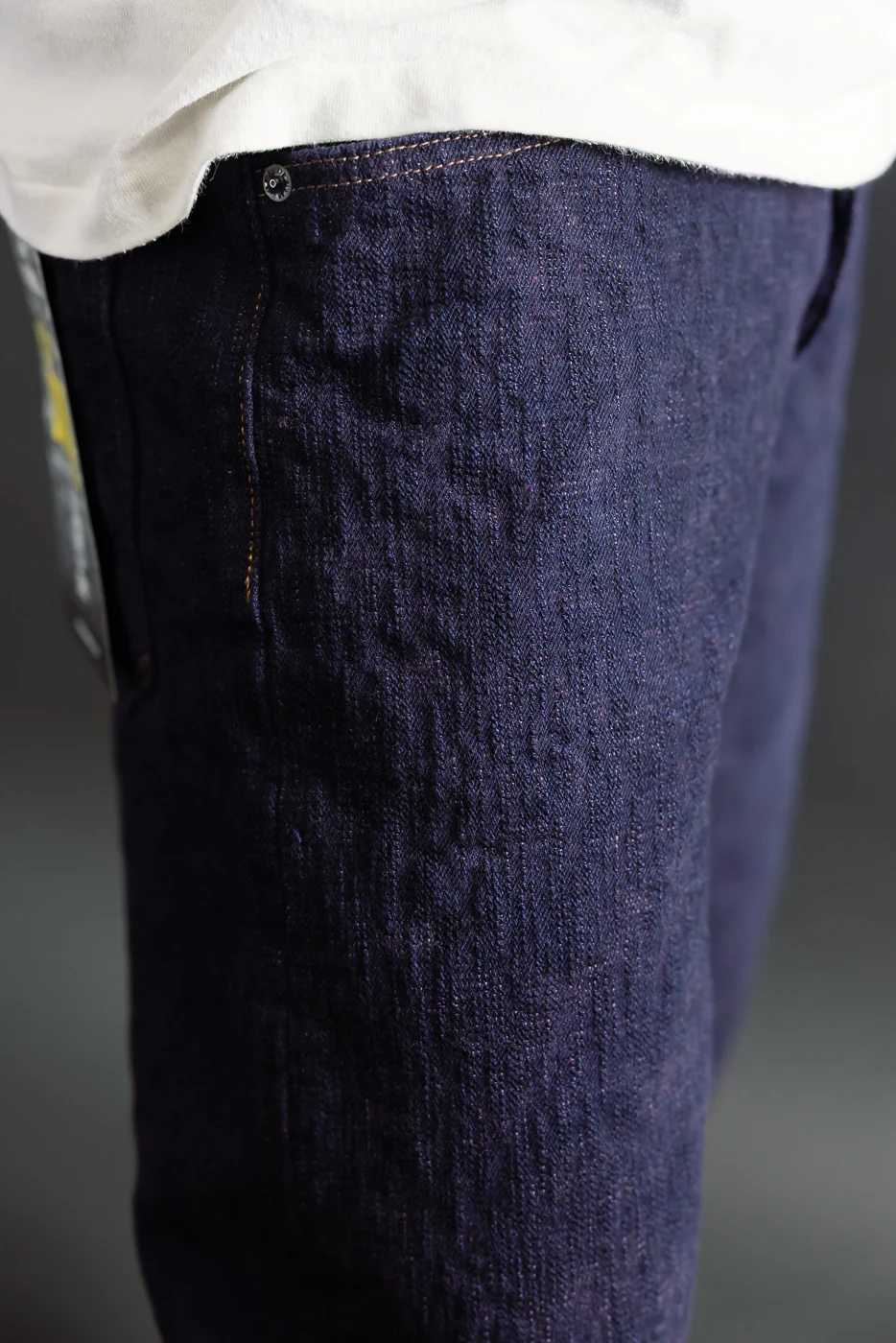 277BUM-MU - 17oz Bumpy Denim Murasaki - Just Right Straight - Image 19