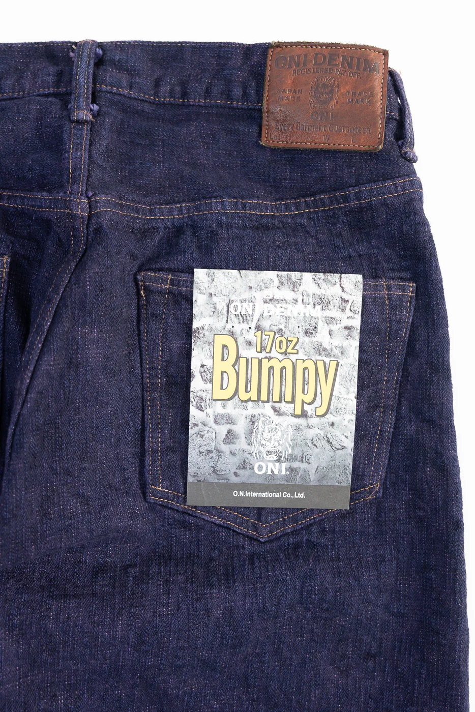 277BUM-MU - 17oz Bumpy Denim Murasaki - Just Right Straight - Image 2
