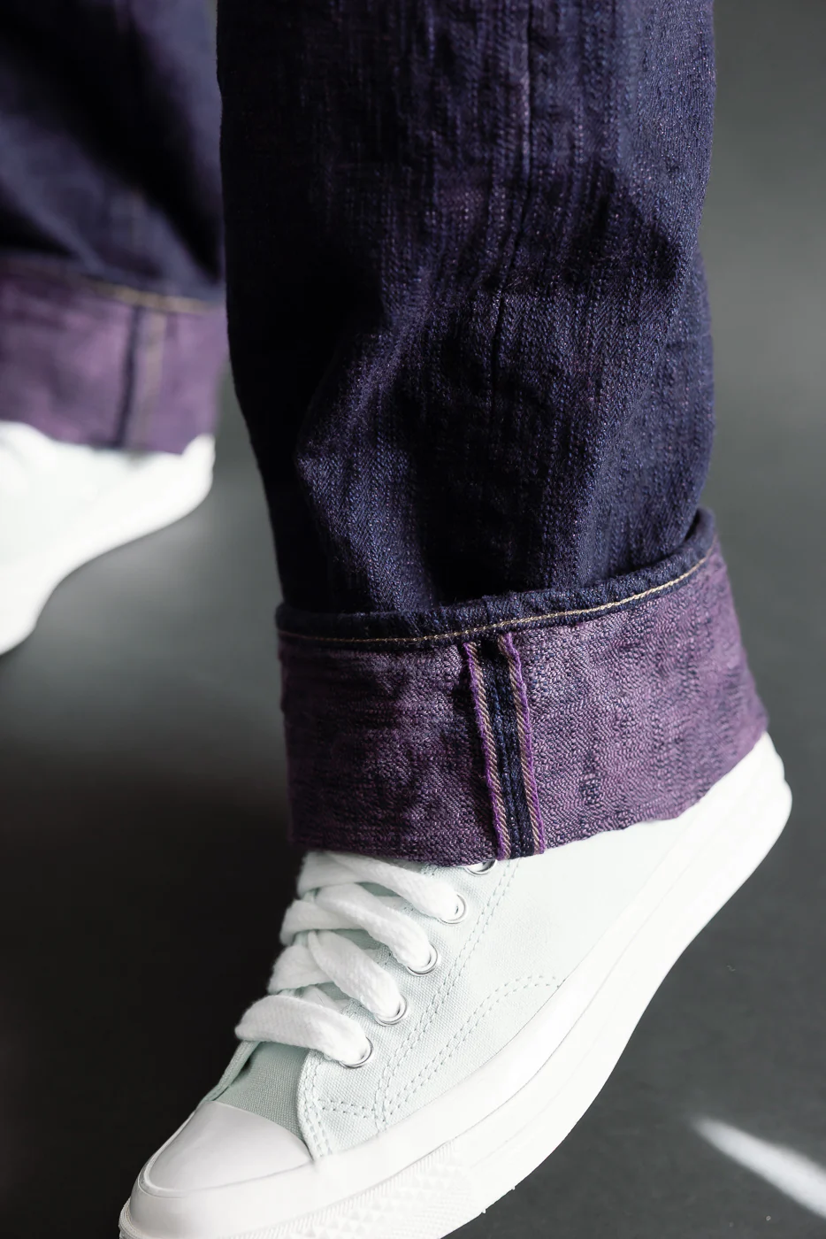 277BUM-MU - 17oz Bumpy Denim Murasaki - Just Right Straight - Image 20