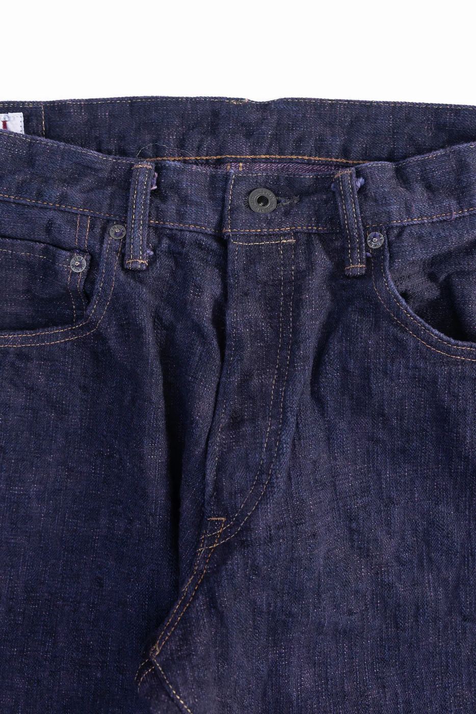 277BUM-MU - 17oz Bumpy Denim Murasaki - Just Right Straight - Image 3