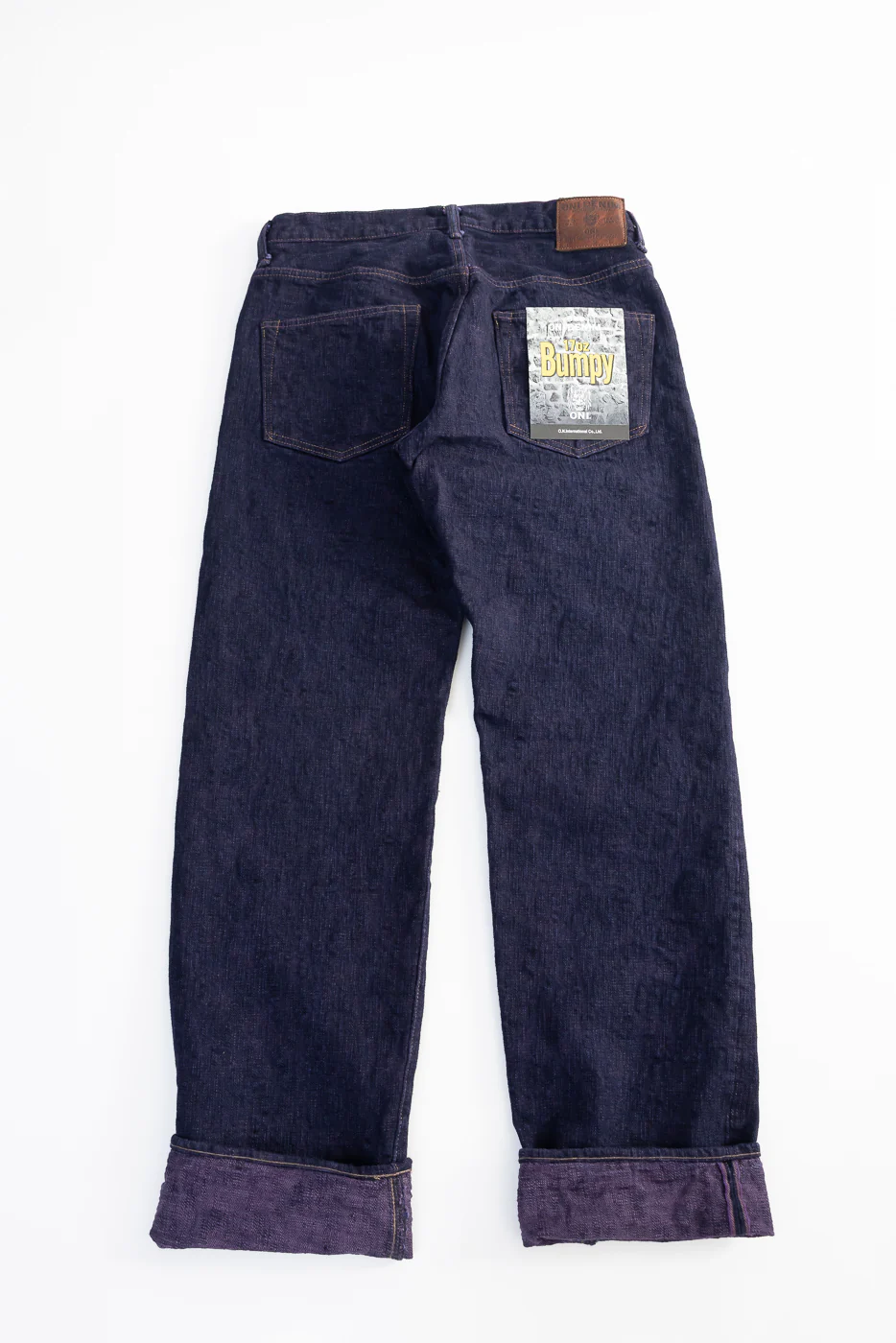 277BUM-MU - 17oz Bumpy Denim Murasaki - Just Right Straight - Image 6