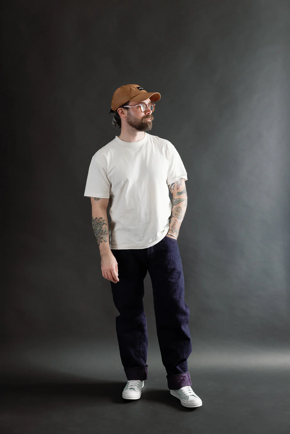 277BUM-MU - 17oz Bumpy Denim Murasaki - Just Right Straight - Image 7