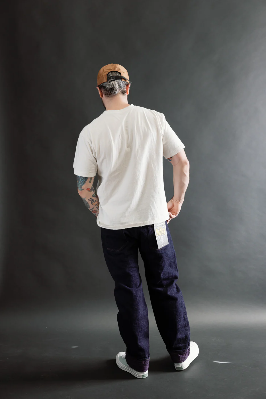277BUM-MU - 17oz Bumpy Denim Murasaki - Just Right Straight - Image 9