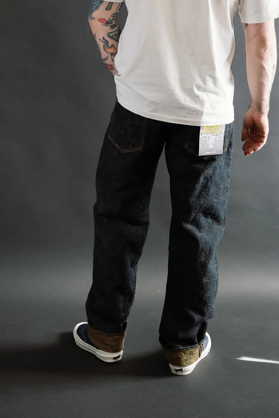 277BUM-OU - 17oz Bumpy Denim Oudo - Just Right Straight - Image 12