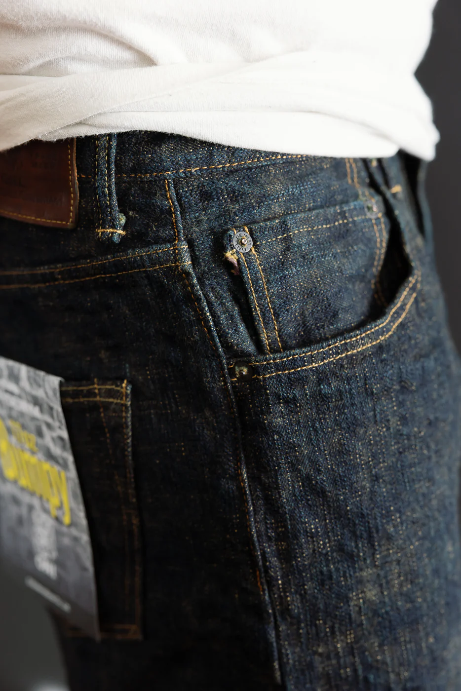 277BUM-OU - 17oz Bumpy Denim Oudo - Just Right Straight - Image 17