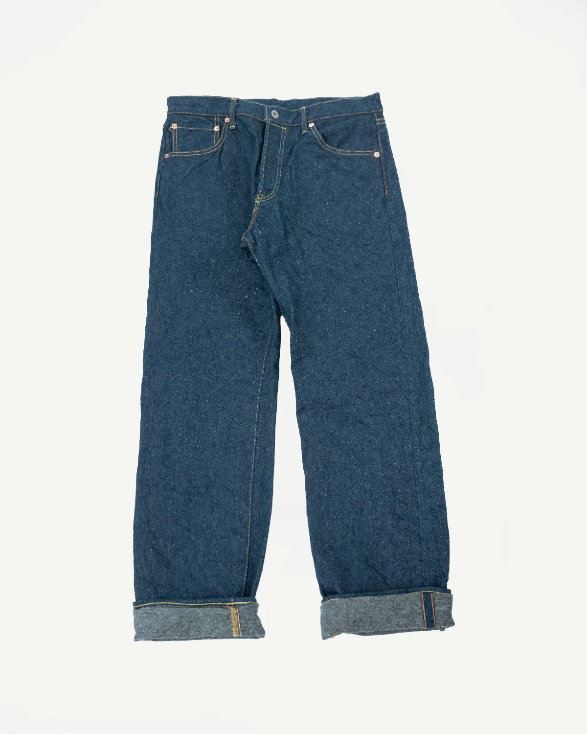 288CCD-GOLV - 15oz "Concrete Denim Grey Olive" Selvedge Denim - Classic Straight