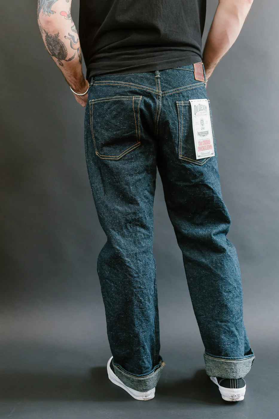 288CCD-GOLV - 15oz "Concrete Denim Grey Olive" Selvedge Denim - Classic Straight - Image 13
