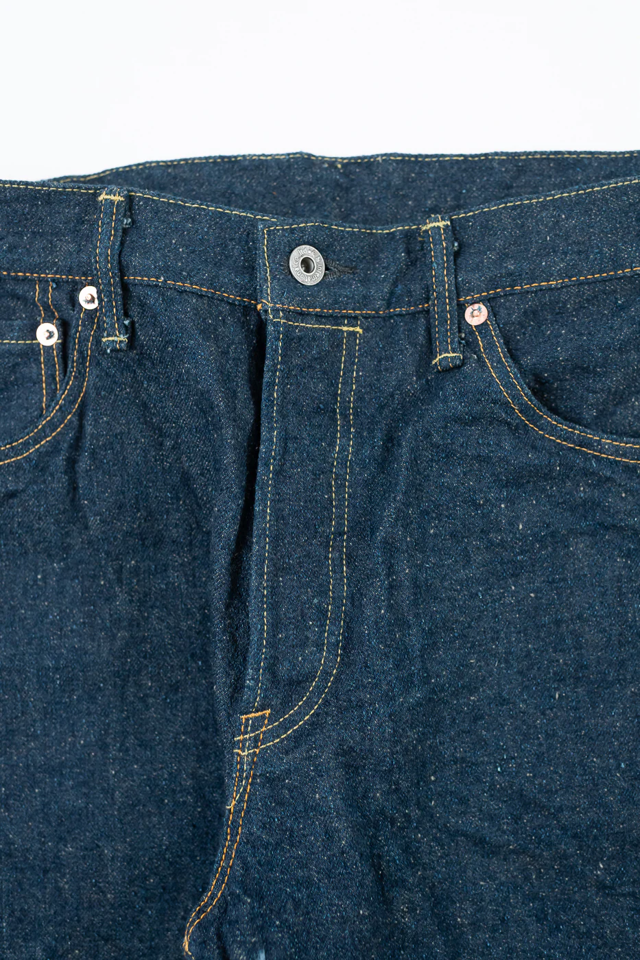 288CCD-GOLV - 15oz "Concrete Denim Grey Olive" Selvedge Denim - Classic Straight - Image 2