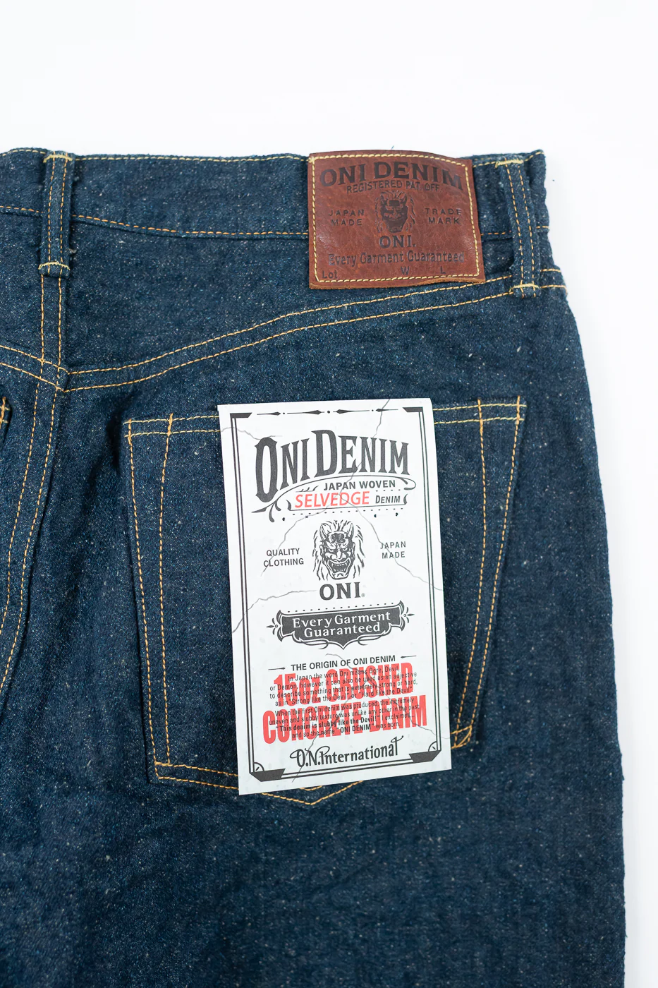 288CCD-GOLV - 15oz "Concrete Denim Grey Olive" Selvedge Denim - Classic Straight - Image 5