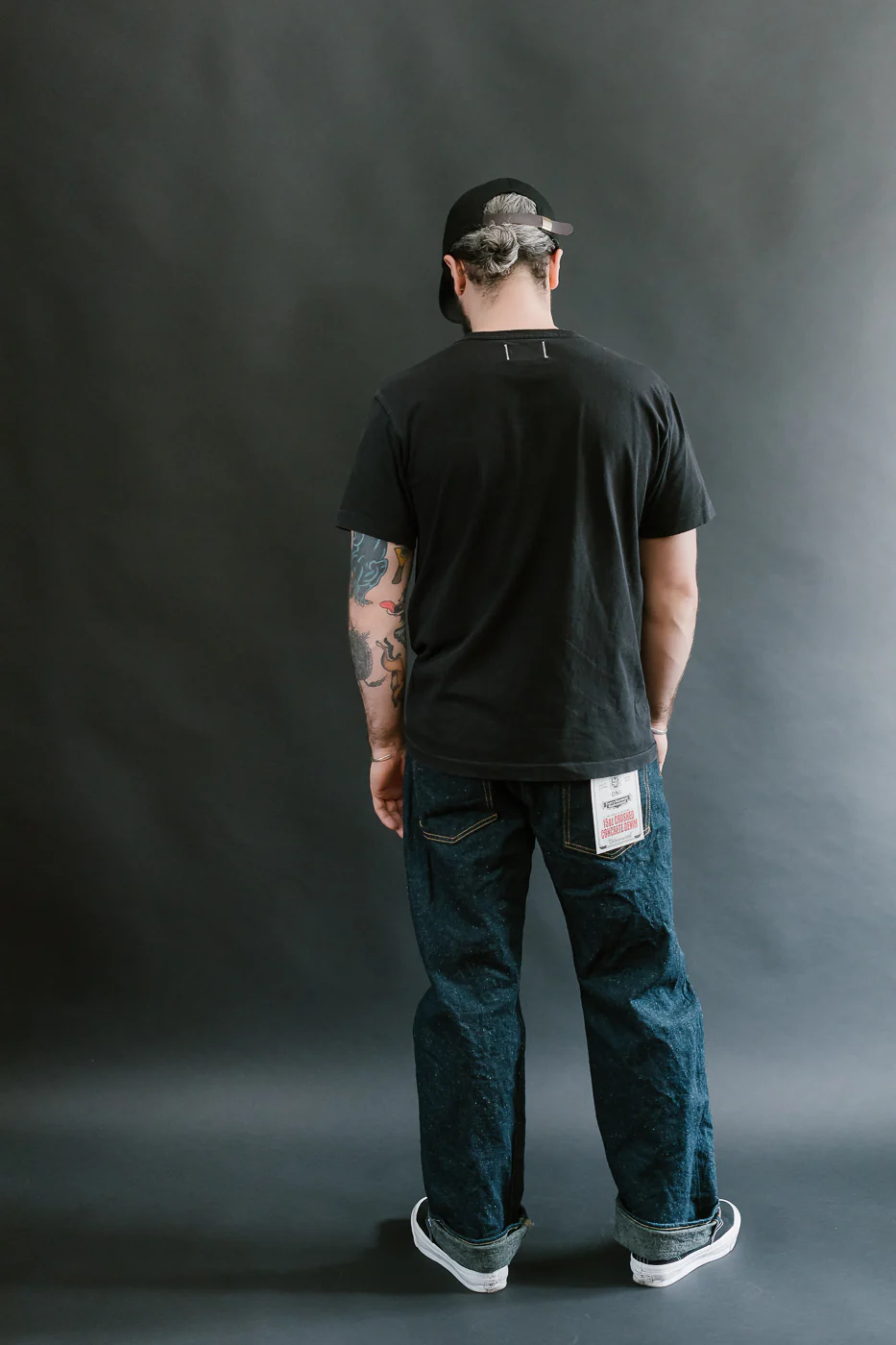 288CCD-GOLV - 15oz "Concrete Denim Grey Olive" Selvedge Denim - Classic Straight - Image 9
