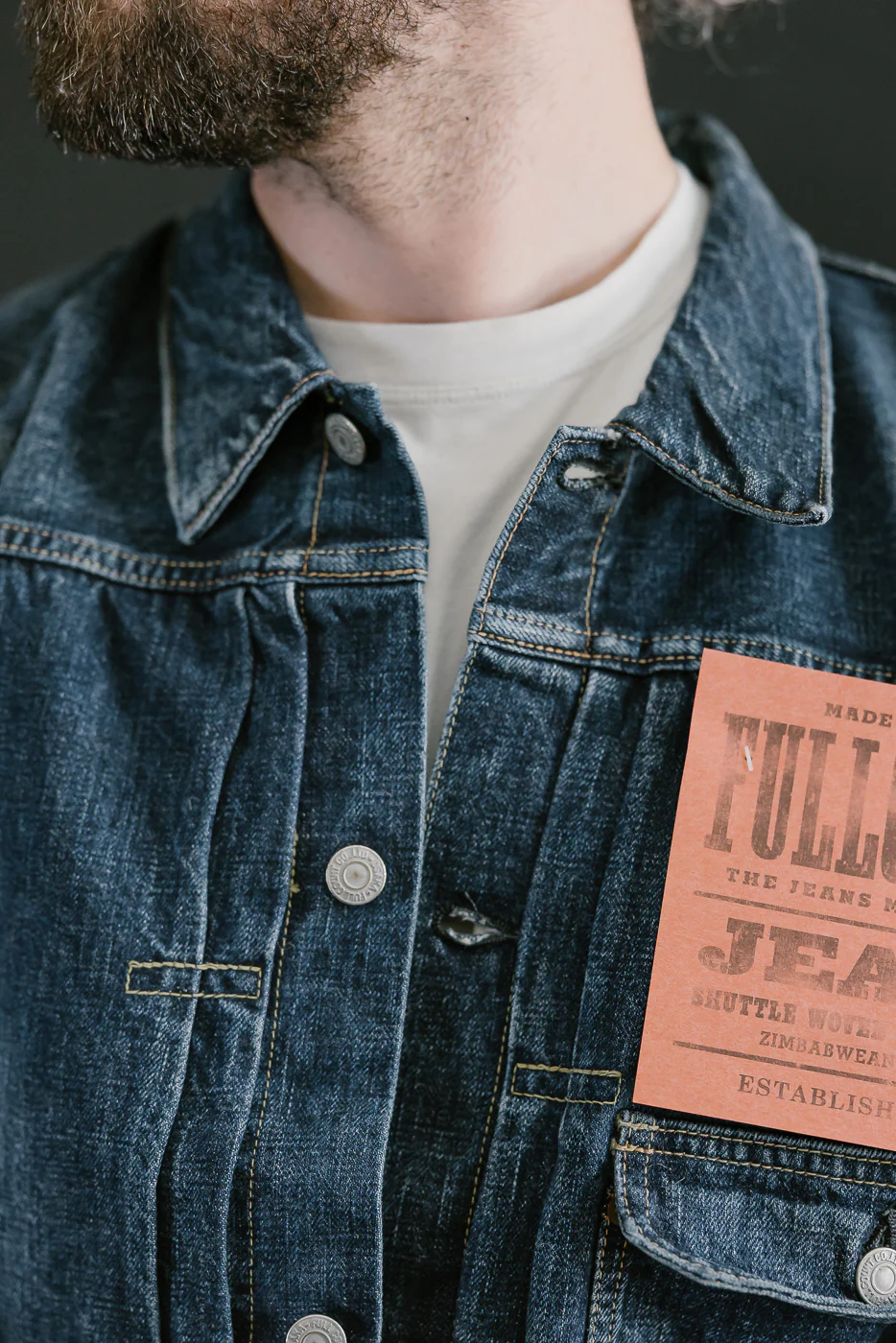 2978D-2107 - 13.7oz "More Than Just Fear" Indigo Selvedge - Type I - Image 17