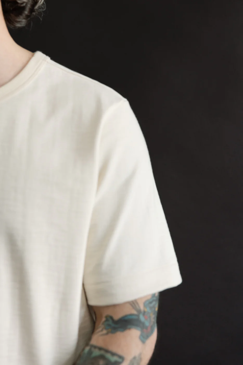2S14.02 - 10.7oz Loopwheeled Heavy T-Shirt Relaxed Fit - Nature - Image 14