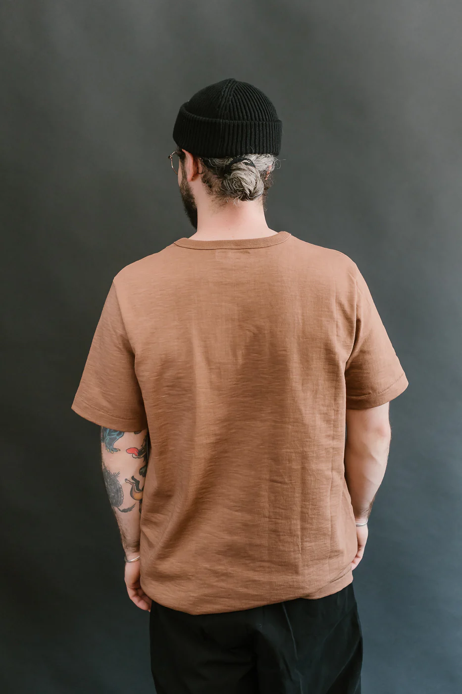 2S14.12 - 10.7oz Loopwheeled Heavy T-Shirt Relaxed Fit - Nut - Image 11