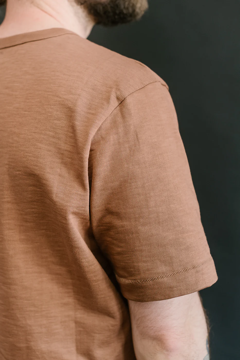 2S14.12 - 10.7oz Loopwheeled Heavy T-Shirt Relaxed Fit - Nut - Image 18