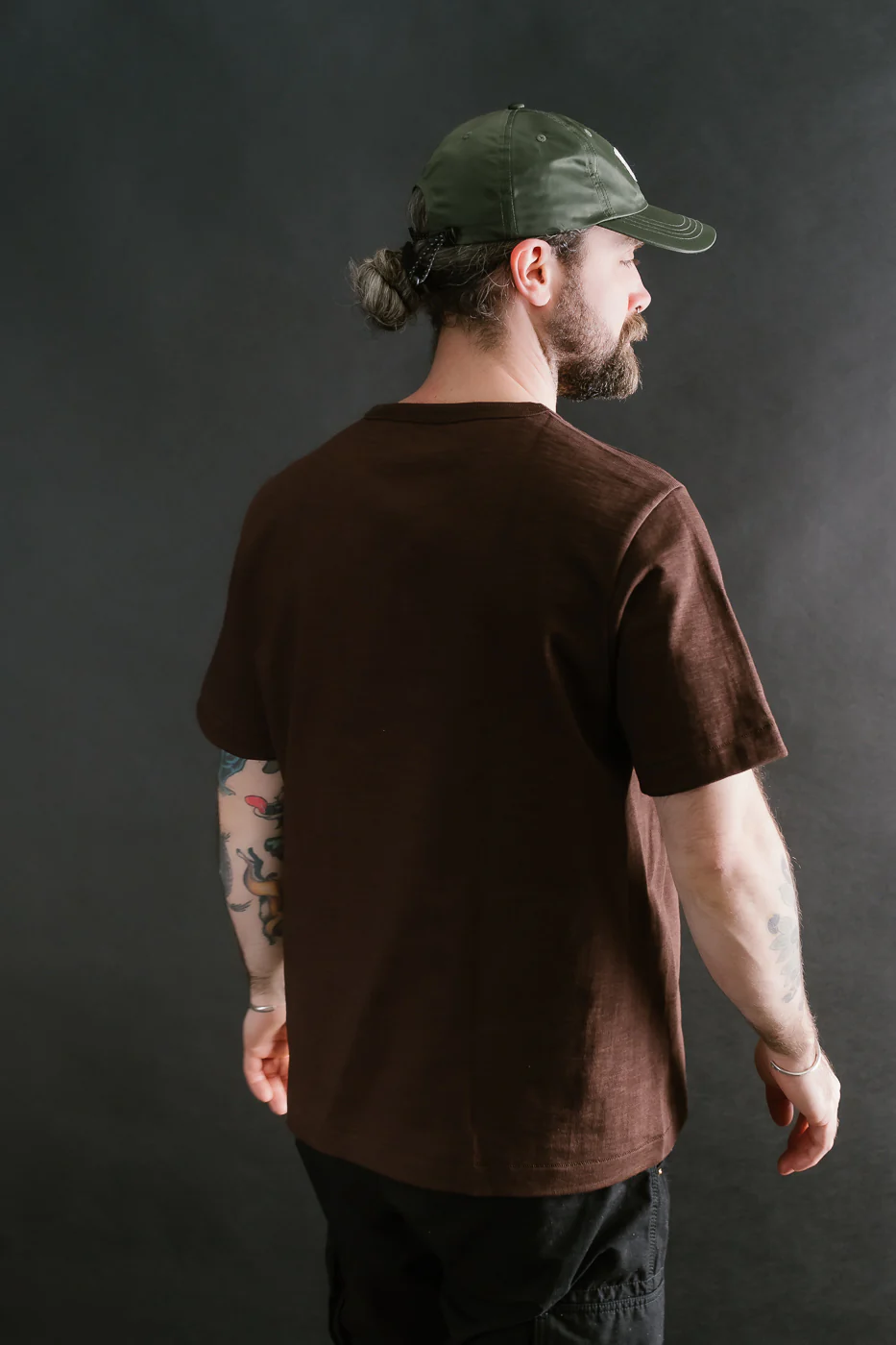 2S14.19 - 10.7oz Loopwheeled Heavy T-Shirt Relaxed Fit - Coffee - Image 10