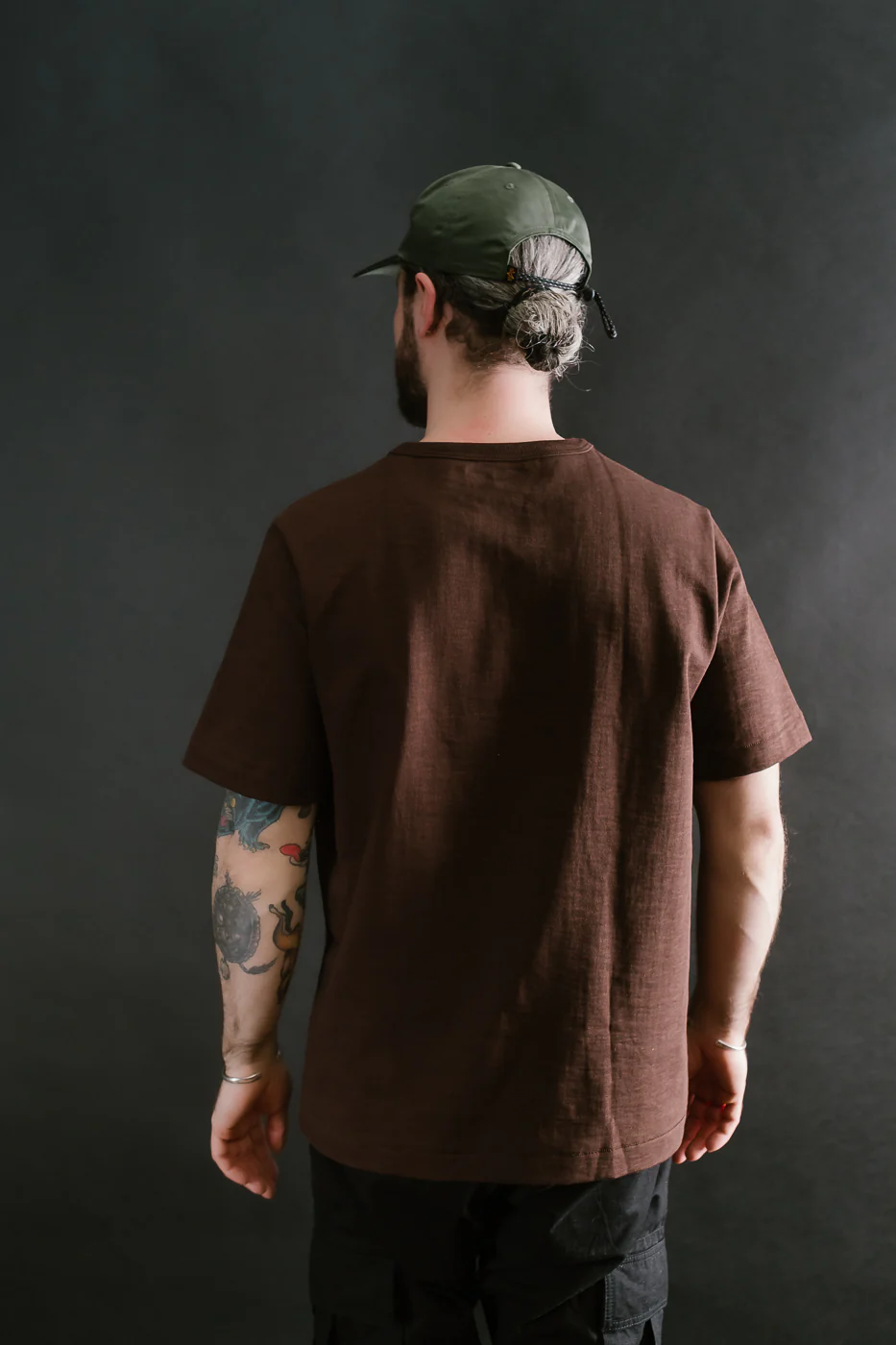 2S14.19 - 10.7oz Loopwheeled Heavy T-Shirt Relaxed Fit - Coffee - Image 11