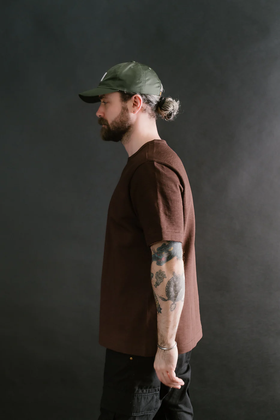 2S14.19 - 10.7oz Loopwheeled Heavy T-Shirt Relaxed Fit - Coffee - Image 12