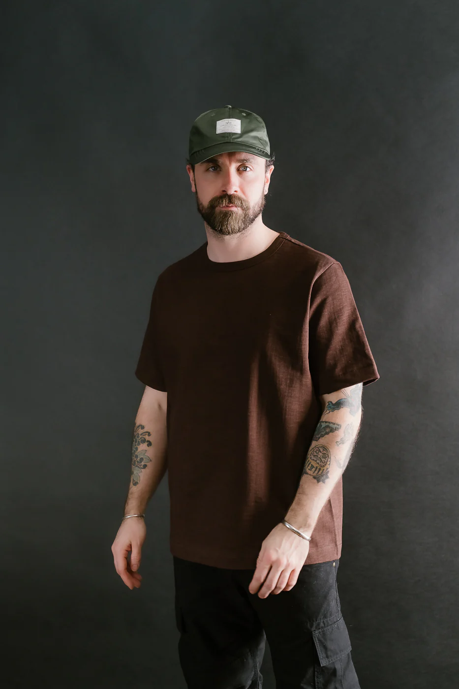 2S14.19 - 10.7oz Loopwheeled Heavy T-Shirt Relaxed Fit - Coffee - Image 13