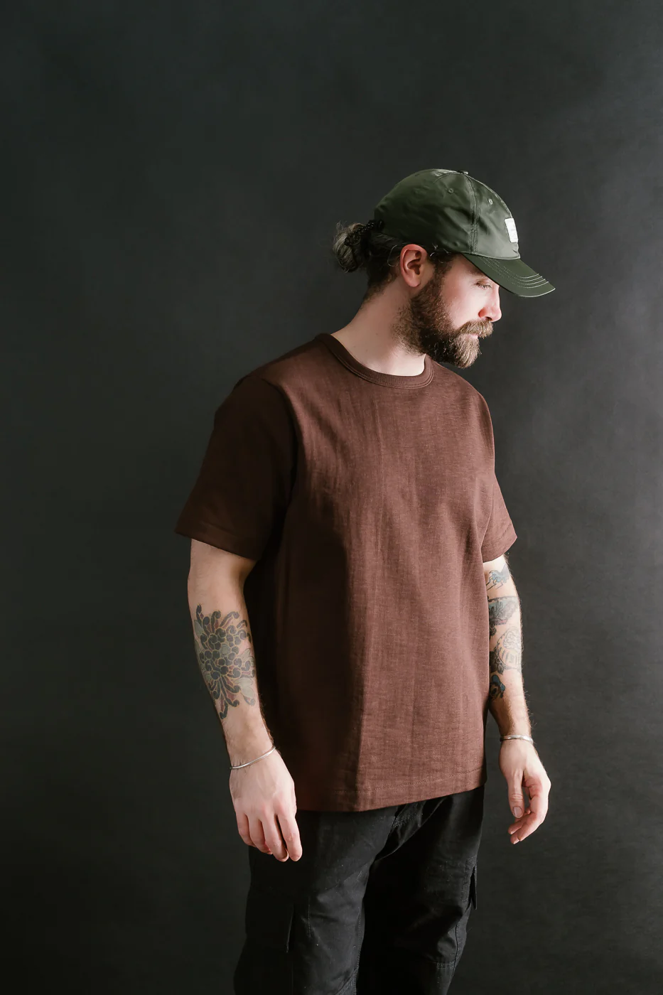 2S14.19 - 10.7oz Loopwheeled Heavy T-Shirt Relaxed Fit - Coffee - Image 14