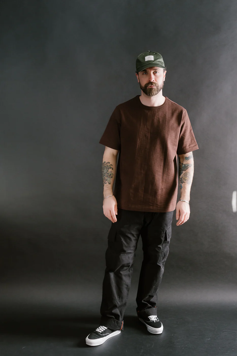 2S14.19 - 10.7oz Loopwheeled Heavy T-Shirt Relaxed Fit - Coffee - Image 5