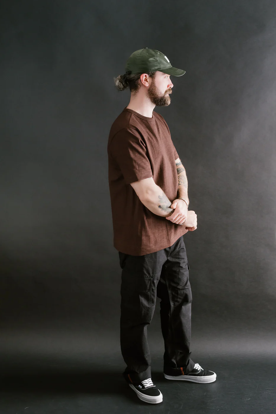 2S14.19 - 10.7oz Loopwheeled Heavy T-Shirt Relaxed Fit - Coffee - Image 6