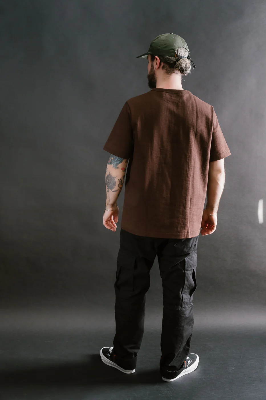 2S14.19 - 10.7oz Loopwheeled Heavy T-Shirt Relaxed Fit - Coffee - Image 7