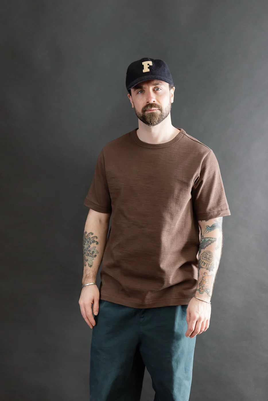 2S14.192 - 10.7oz Loopwheeled Heavy T-Shirt Relaxed Fit - Chocolate - Image 13
