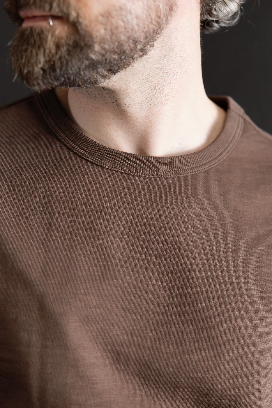 2S14.192 - 10.7oz Loopwheeled Heavy T-Shirt Relaxed Fit - Chocolate - Image 14