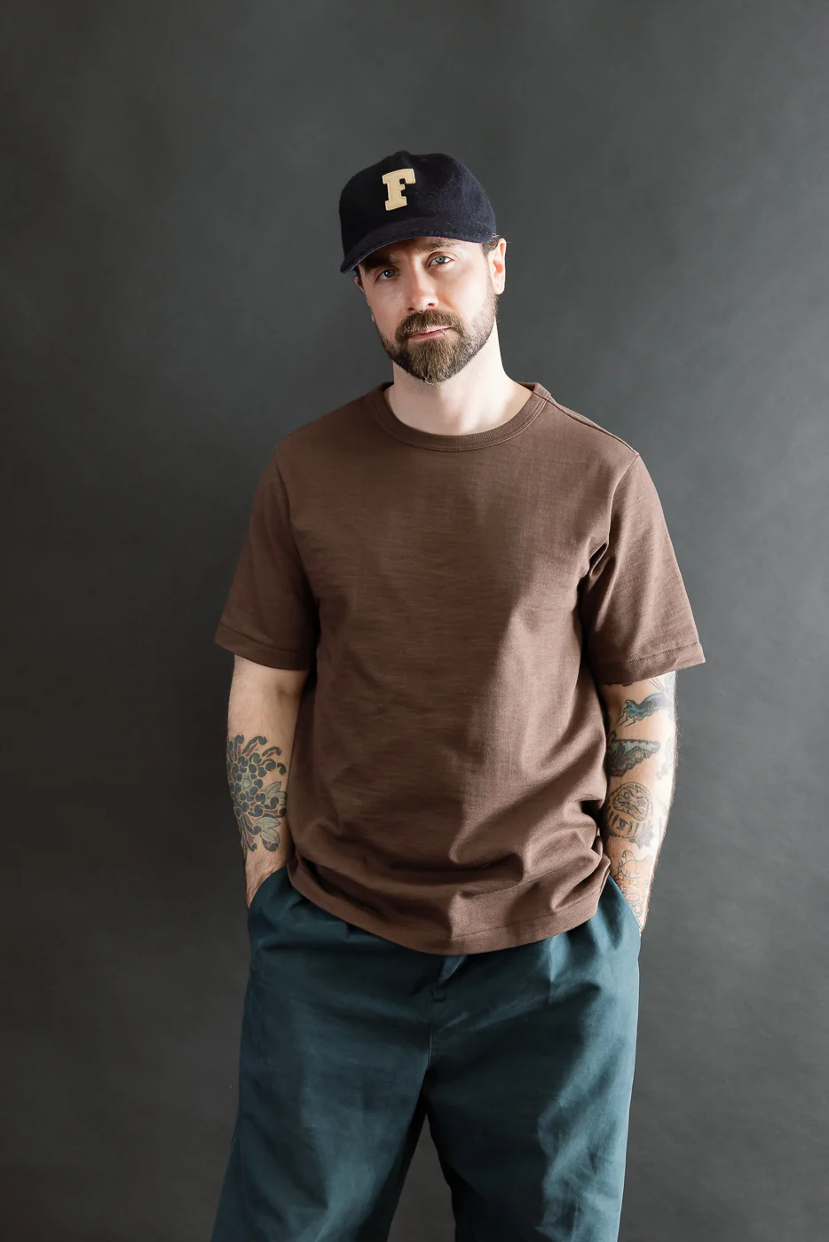 2S14.192 - 10.7oz Loopwheeled Heavy T-Shirt Relaxed Fit - Chocolate - Image 8