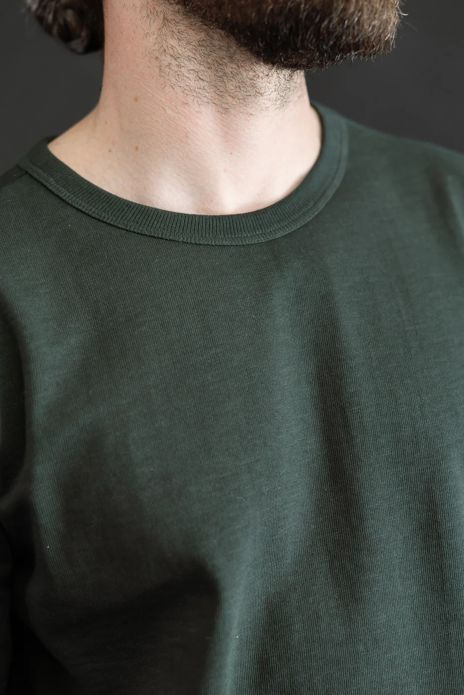 2S14.401 - 10.7oz Loopwheeled Heavy T-Shirt Relaxed Fit - Forest - Image 15