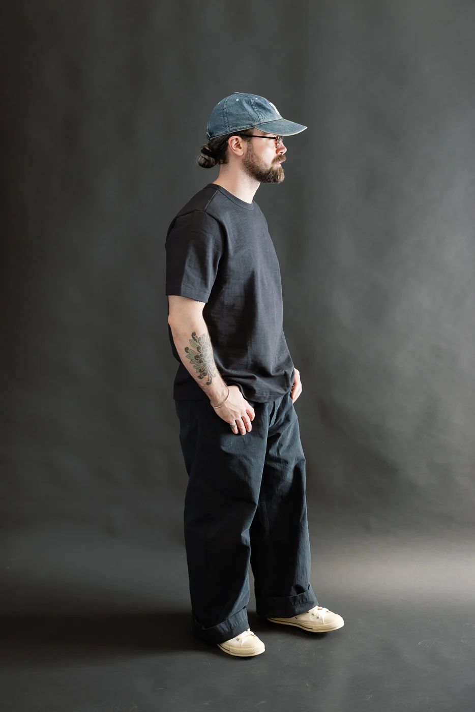 2S14.98 - 10.7oz Loopwheeled Heavy T-Shirt Relaxed Fit - Charcoal - Image 7
