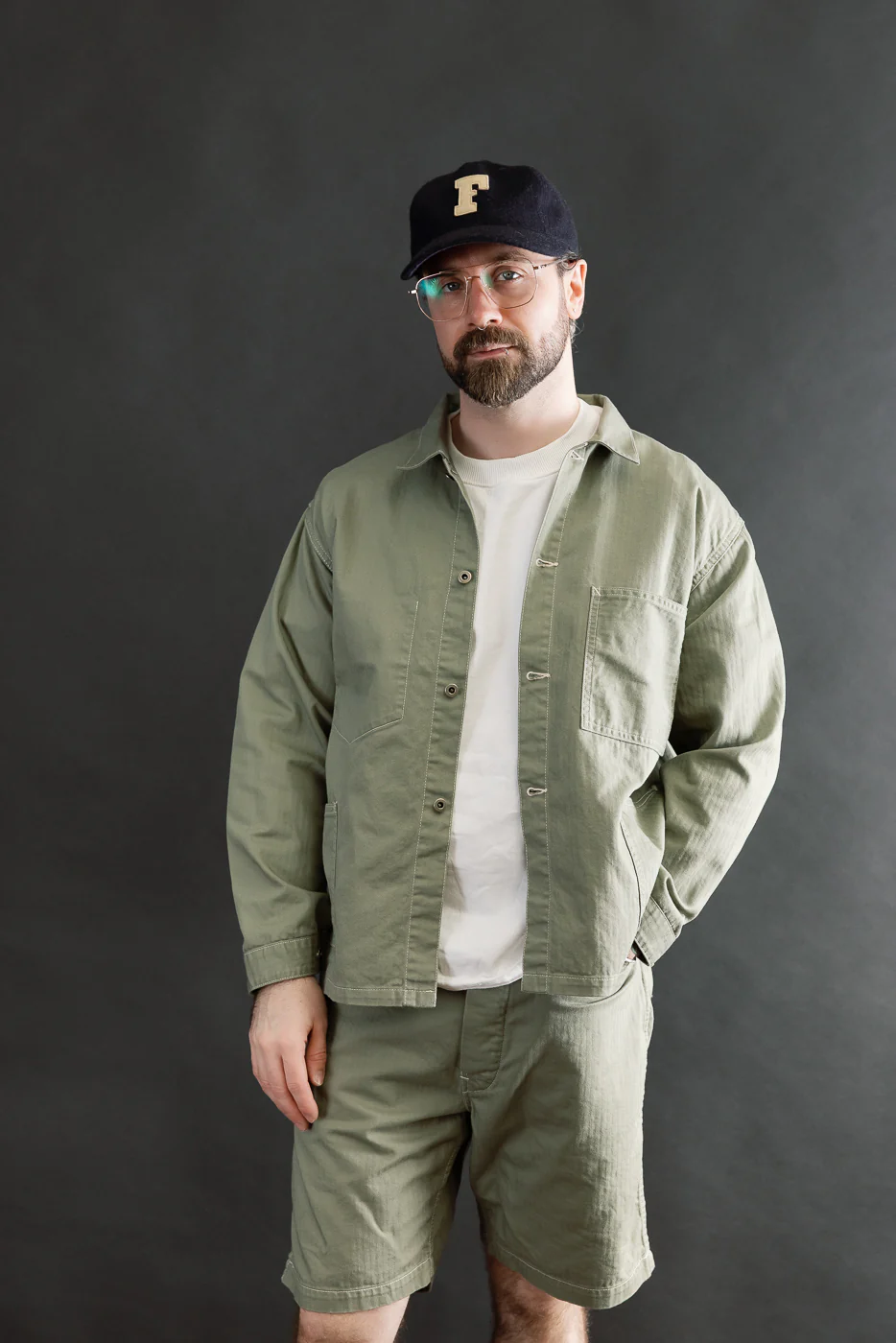 3114R-MH5 - USMC 1930s Utility Jacket Mini HBT - Sage - Image 8