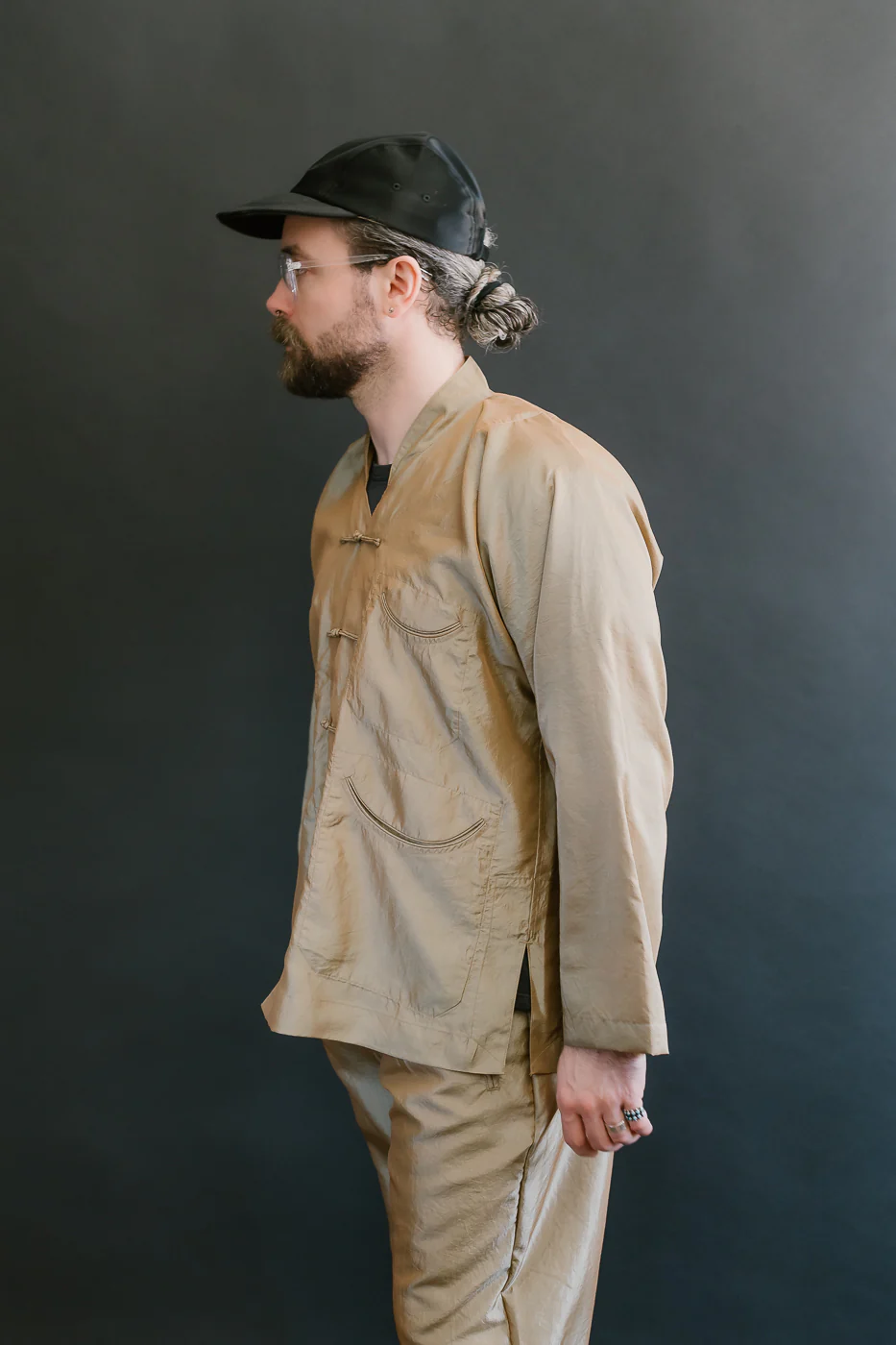 3117-MTK - Post Chinois De Luxe Metallic Taffeta - Khaki - Image 15