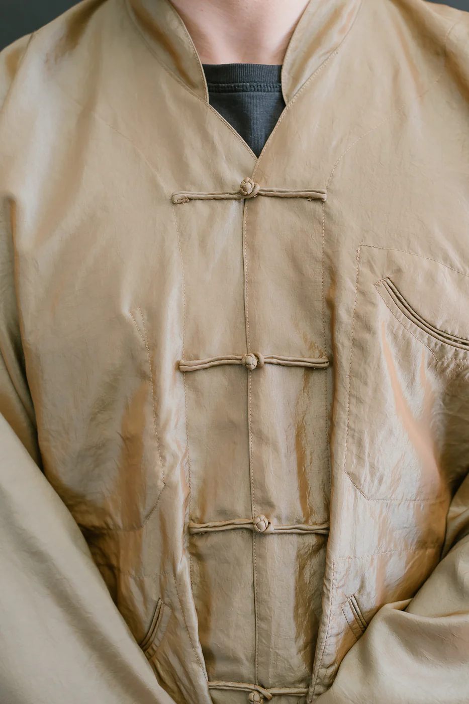 3117-MTK - Post Chinois De Luxe Metallic Taffeta - Khaki - Image 17
