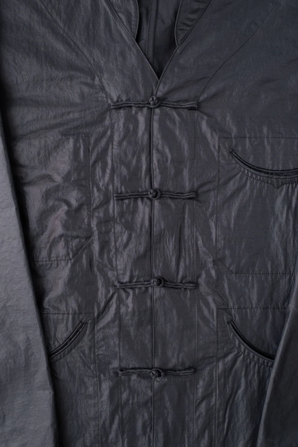 3117-WTB - Post Chinois De Luxe Waxy Taffeta - Black - Image 3