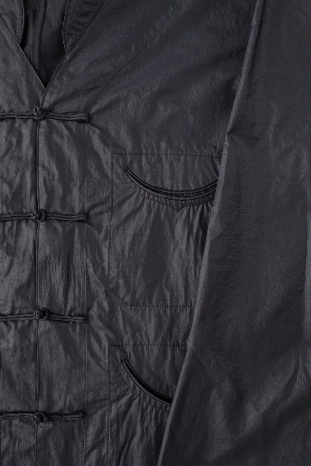 3117-WTB - Post Chinois De Luxe Waxy Taffeta - Black - Image 4