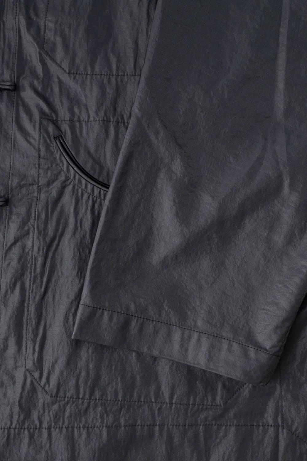 3117-WTB - Post Chinois De Luxe Waxy Taffeta - Black - Image 5