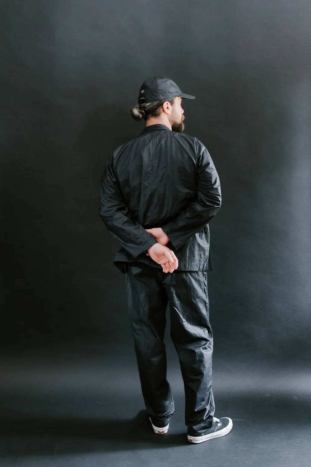 3117-WTB - Post Chinois De Luxe Waxy Taffeta - Black - Image 9