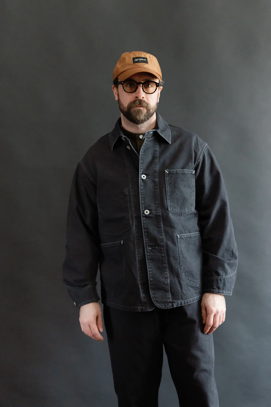 3133-PCB - Post 46 Coverall Pigment Dyed Canvas - Washed Black - Image 10
