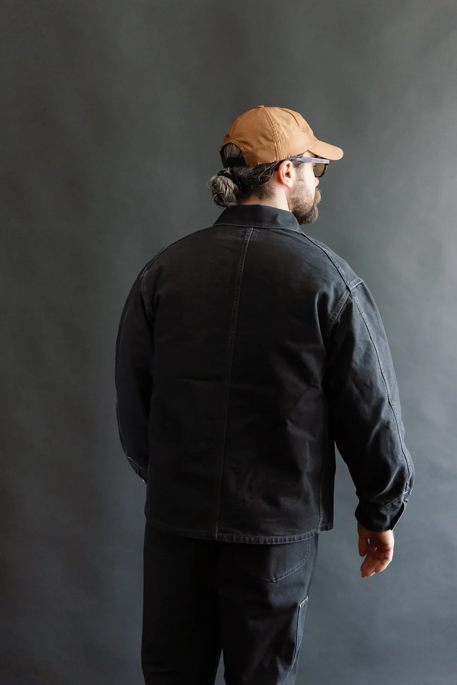 3133-PCB - Post 46 Coverall Pigment Dyed Canvas - Washed Black - Image 12