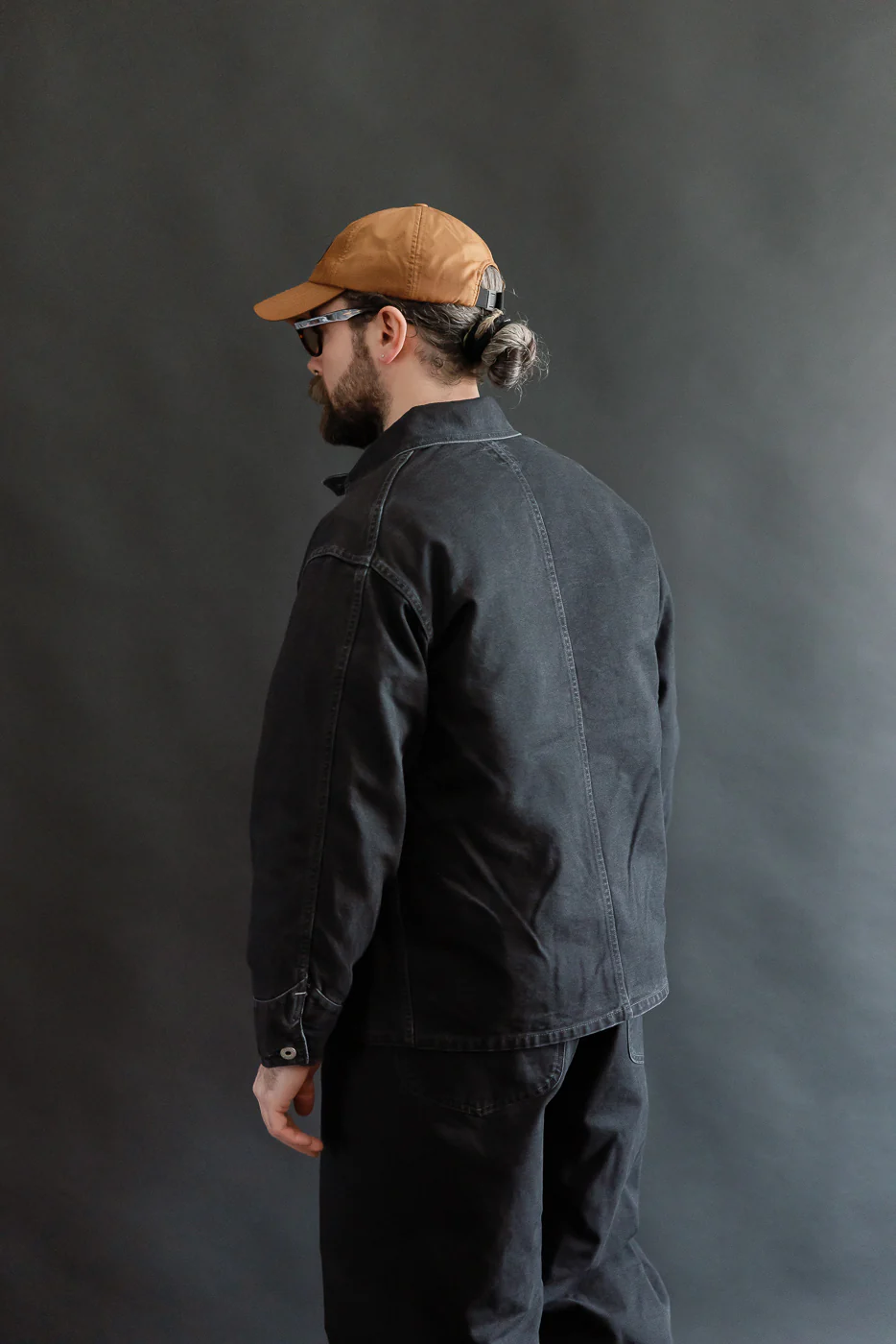 3133-PCB - Post 46 Coverall Pigment Dyed Canvas - Washed Black - Image 13