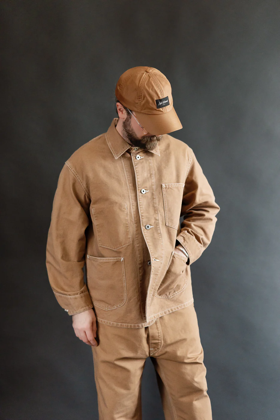 3133-PCR - Post 46 Coverall Pigment Dyed Canvas - Washed Brown - Image 14