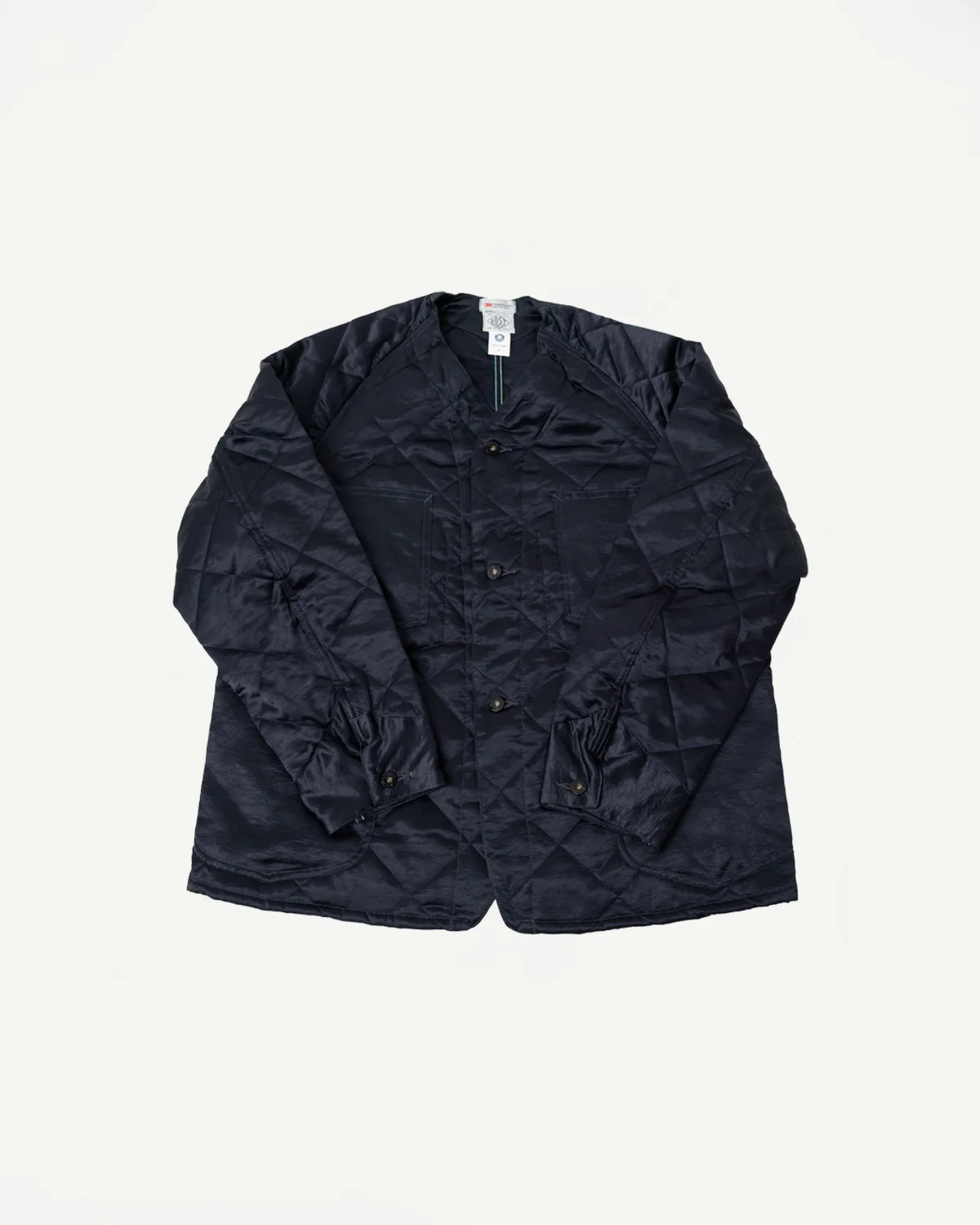 3134DV-ASD - Post 47 Quilted Acetate Sateen Coverall - Dark Grey