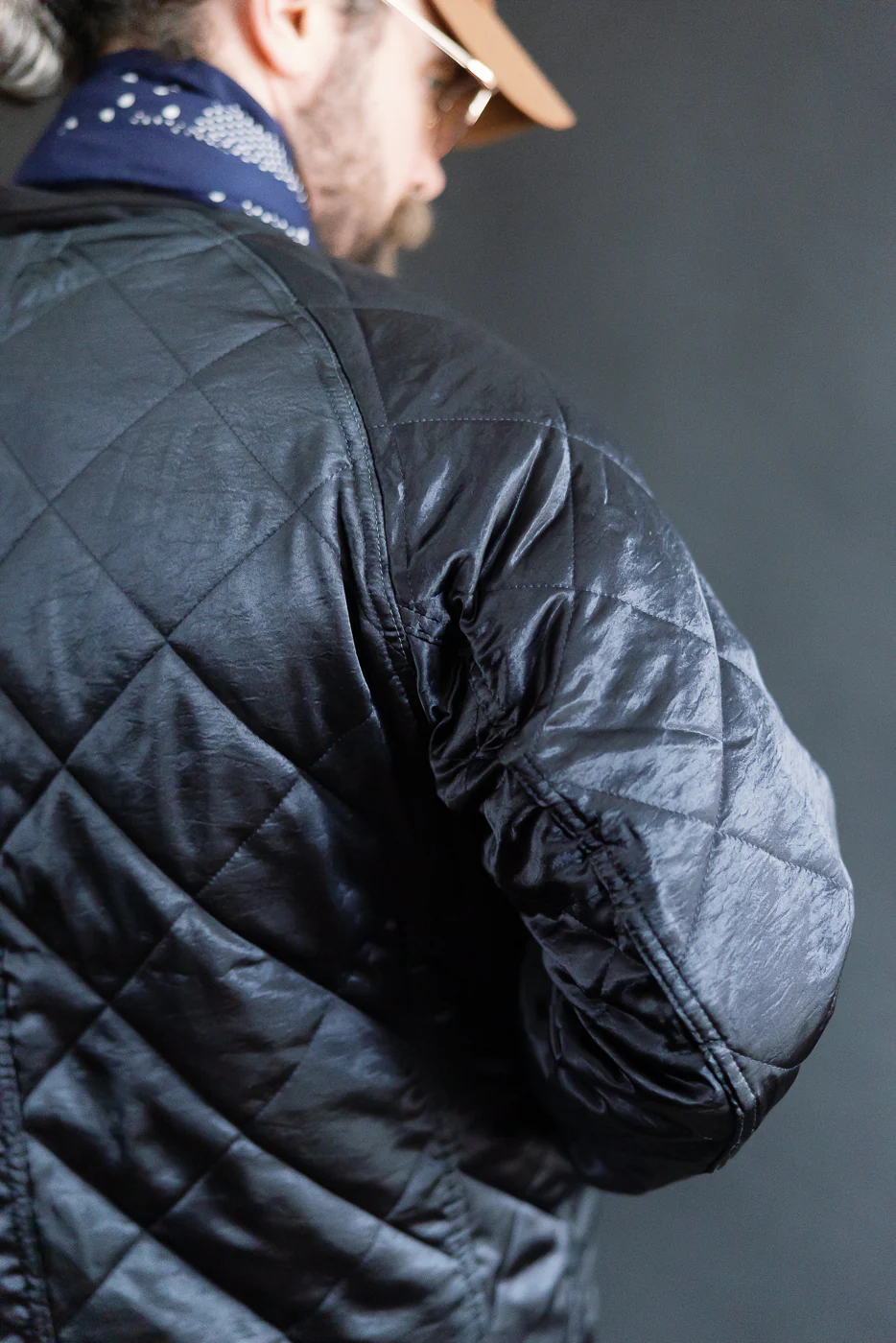 3134DV-ASD - Post 47 Quilted Acetate Sateen Coverall - Dark Grey - Image 19