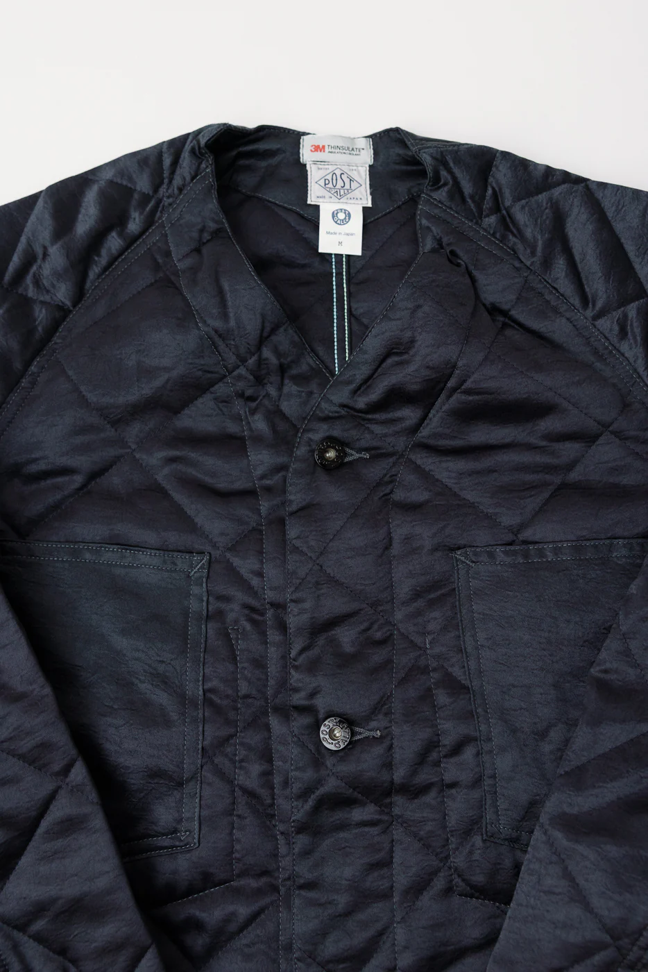 3134DV-ASD - Post 47 Quilted Acetate Sateen Coverall - Dark Grey - Image 2